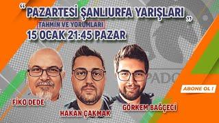 16 Ocak 2023 // Şanlıurfa Tahminleri // Görkem Bağçeci - Fiko Dede - Hakan Çakmak