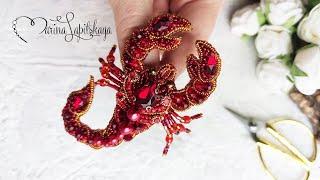  How to make a beaded "Scorpion" brooch (master class)