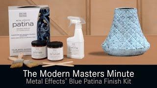 Modern Masters Metal Effects Blue Patina Finish on Decor Accents