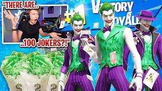 I got 100 JOKER SKINS to scrim for $100 in Fortnite... (sweatiest scrim ever)