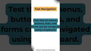 Test Navigation #accessibility #AccessibilityTesting