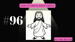 How easy to draw Jesus Christ  Как легко нарисовать Иисуса Христоса