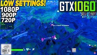 Fortnite Chapter 5 Season 4 GTX 1060 + İ5 10400F - 1080p 900p 720p Low, Performance Mode,