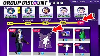 90% Discount Free Fire Group Discount Event |
