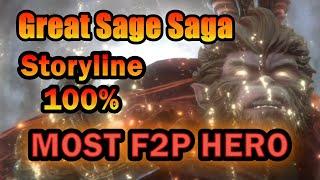 MOST F2P Heroes | Great Sage Saga Storyline | 100% Completion | Watcher of Realms