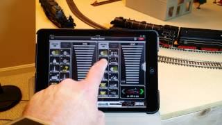 Roco Z21 DCC System demonstration using an iPad mini PART 2