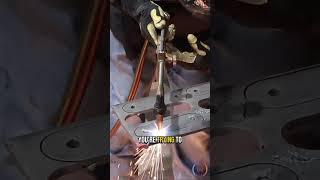 If you cut too slowly, your metal will weld back together #welding #oxyfuel