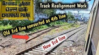 Track Realignment Completed ! Exclusive Coverage ! Beach - Egmore New 4th line