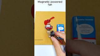 Magnetic Powered Fan • Dc Motor | #dcmotor #tech #youtubeshorts #dcmotorproject