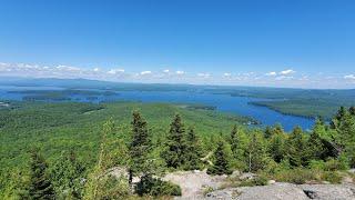 Mount Major in New Hampshire: Hike to Summit via Main Trail(Blue) and Boulder-Loop(Orange)