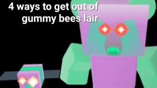 4 ways to get out of gummy bears lair!-Bee Swarm Simulator/roblox