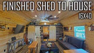 Gorgeous FINISHED Out Shed To House - Alternative Living - Tiny House