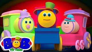 Боб Поезд Finger Семья | 3D детские стишки | семья палец песня | Bob Train 3D Finger Family