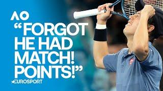 On-Court Interview: Kei Nishikori wins on first Australian Open tennis match in four years 