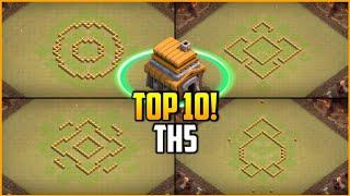 TOP 10! Town Hall 5 (TH5) Trophy/War Base Layout 2023 + Copy Link | Clash of Clans