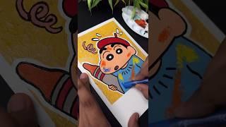 Painter Shinchan Drawing  #shorts #art #shinchan