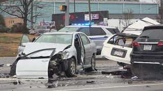 Shooting leads to police chase and crash in Columbia