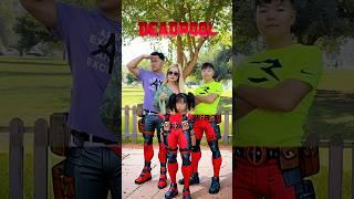 Deadpool family  Where did the baby go?  LeoNata family #shorts