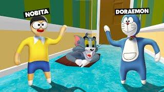 DORAEMON And NOBITA Alone In House With TOM In HFF !!!