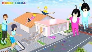 Baby Raksasa Celine Hara dikejar SpiralMan Baling2 | Rumah Baru Celine  | Sakura School Simulator