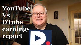 YouTube Earnings How Much Did I Make On YouTube vs D.tube?