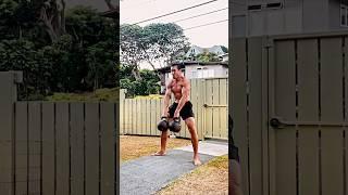 Double 24 kg./53 lbs. Kettlebell Snatch - age 54, August 25, 2023, 6:46 pm