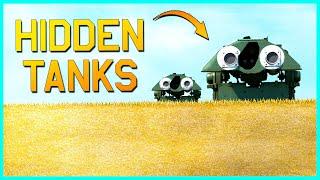 War Thunder But The Tanks HIDE