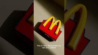 Why McDonald’s Uses Red & Yellow #ColorPsychology #mcdonalds #fyp #shorts