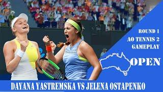 Dayana Yastremska VS Jelena Ostapenko     Australian Open    (16/01/2023)  gameplay on AO