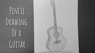 How To Draw A Guitar Easy Pencil Drawing For Beginners