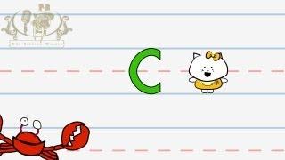 Write the letter C | Alphabet Writing lesson for children | The Singing Walrus