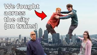 Racing to Ride Every Train Line in London | Me v @NickBadley - Who Will Win? #london #train #race