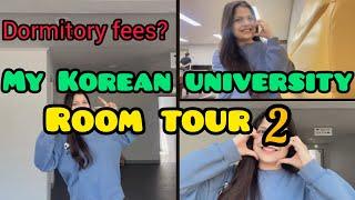 Korean dormitory room tour part 2 |  dormitory fees explained