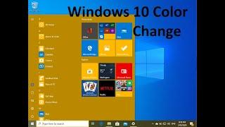 How to enable Windows 10 color mode (2020) start menu, taskbar, title bar