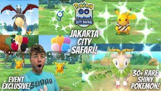 Jakarta City Safari Day 2! Shiny Costume Pikachu and 30+ RARE Shiny Pokemon CAUGHT!