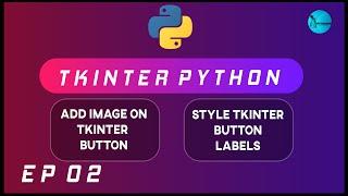 Style Tkinter Button & Add an Image on Button  [2020] | Python GUI Using Tkinter | Ep 02