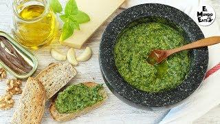 Homemade Walnut Basil Pesto