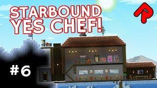 Frozen Five-Star Restaurant! | Let's play Starbound Yes Chef! ep 6 (Yes Chef &   More Farming mods)