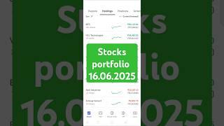 stock investment portfolio update 16.06.2025 #shorts #groww #stocks  #investment #portfolio