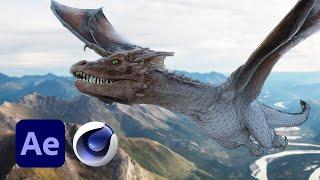 Realistic Dragon Tutorial in After Effects & Cinema 4D