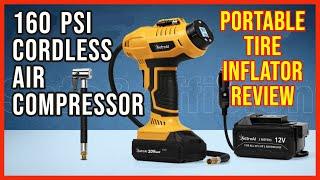 20V Cordless Tire Inflator 160 PSI Portable Air Compressor from AstroAI