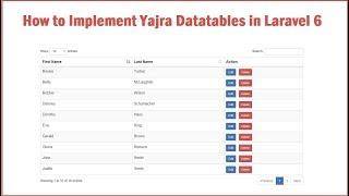 How to Implement Yajra DataTables in Laravel 6