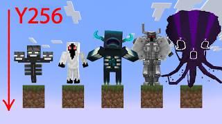 Which Bosses and Mobs Withstand a Fall from a Height Y256? Wither Storm Will Die???