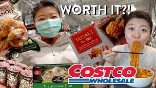 TRYING COSTCO FOOD! NEW Asian Frozen Foods, Instant Noodles & Snacks