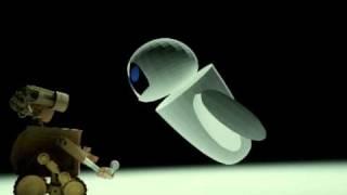 animation of Eva and Wall-E