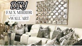 DIY Faux Mirror Wall Art | Home Decor DIY