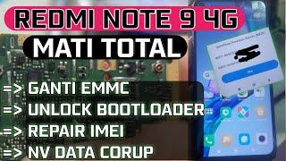 Ganti eMMc Redmi Note 9 / Redmi Note 9 Repair Imei / Cara Servis Redmi Note 9 Mati Total / Berhasil