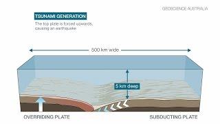 Tsunami caused by earthquakes