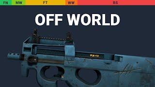 P90 Off World - Skin Float And Wear Preview