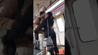 Delhi metro kissing #kiss #kissing #viral #shorts #ytshorts